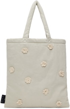 Song for the Mute Taupe Daisy Tote