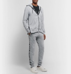 Balmain - Slim-Fit Tapered Logo-Jacquard Loopback Cotton-Blend Jersey Sweatpants - Gray