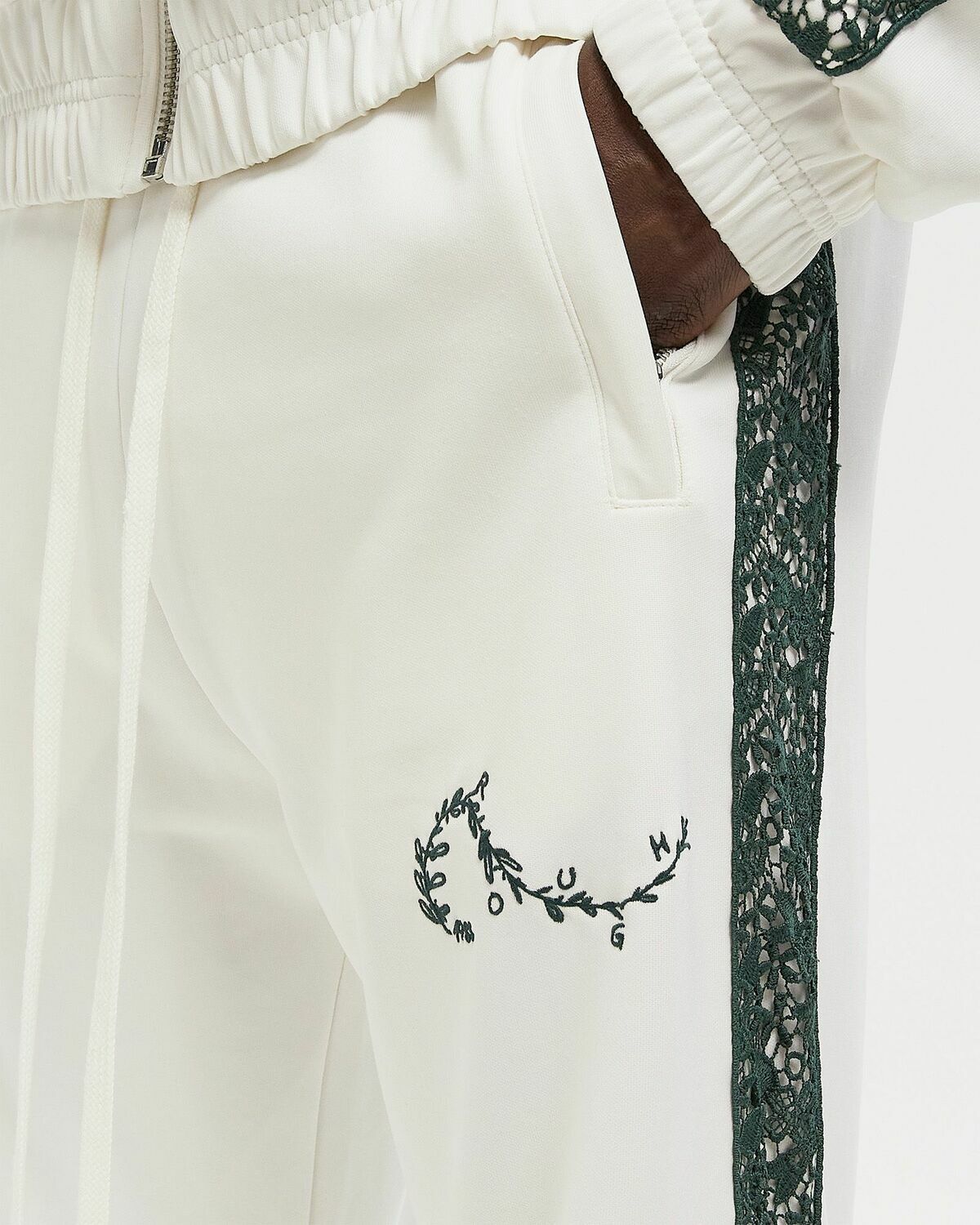 Rough. OLIVE TRACK PANTS White Men