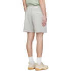 Stone Island Gray 6200014 Malfilé Fleece Old Effect Shorts