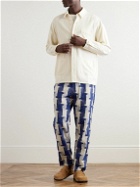 SMR Days - Carbo Straight-Leg Textured-Cotton Trousers - Blue