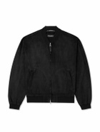Dolce&Gabbana - Suede Bomber Jacket - Black