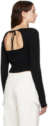 Staud Black Stump Long Sleeve T-Shirt