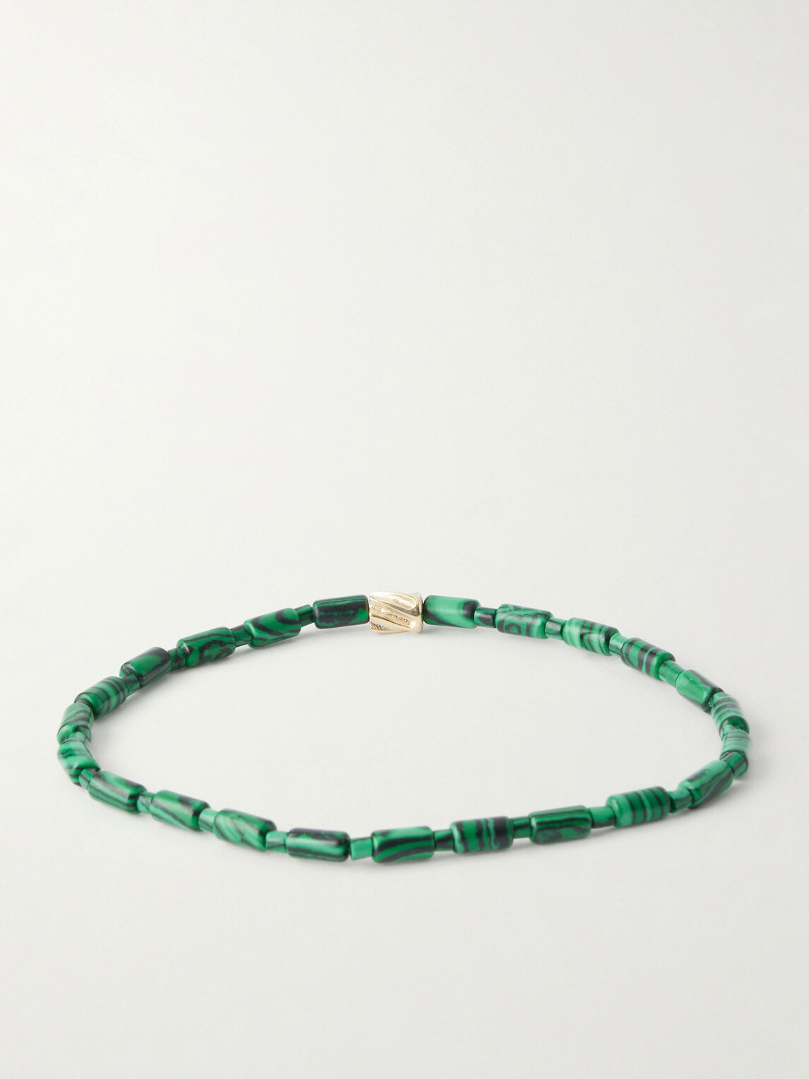 Luis Morais - 14-Karat Gold Agate Beaded Bracelet