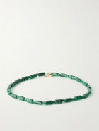 Luis Morais - 14-Karat Gold Agate Beaded Bracelet