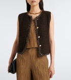 Jardin des Orangers Waffle-knit wool and cashmere sweater vest