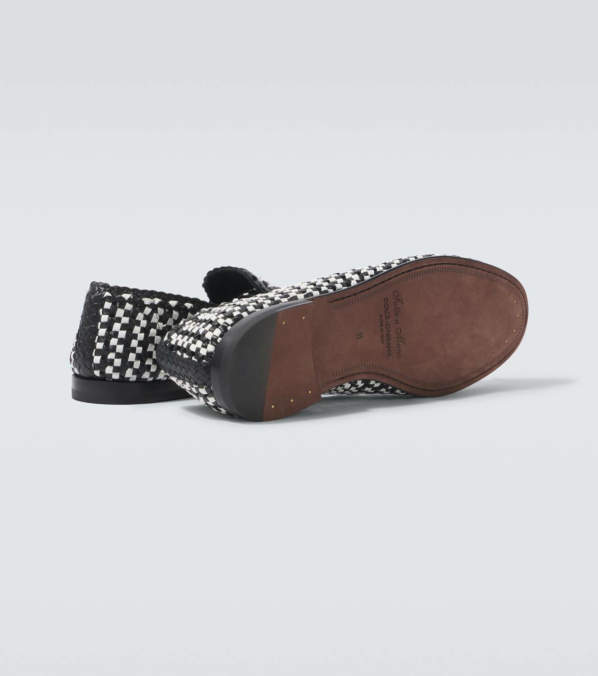 Dolce&Gabbana Formale woven leather loafers