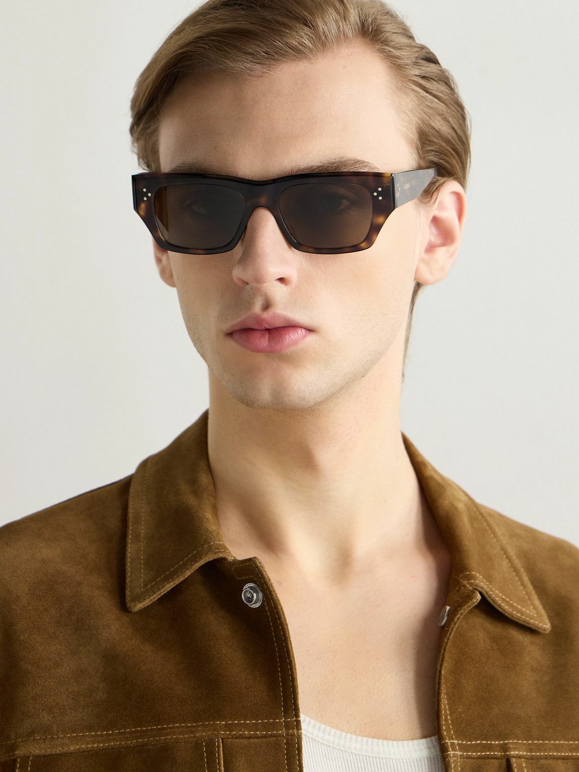 CELINE - D-Frame Tortoiseshell Acetate Sunglasses