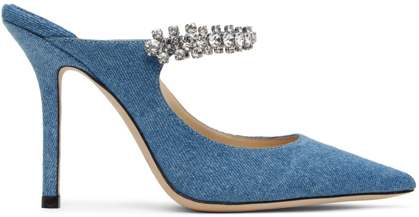 Jimmy Choo Blue Bing 100 Heels Jimmy Choo