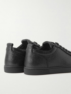 Christian Louboutin - Rantulow Grosgrain-Trimmed Jacquard Sneakers - Black