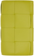 Bottega Veneta Yellow Intrecciato Continental Wallet
