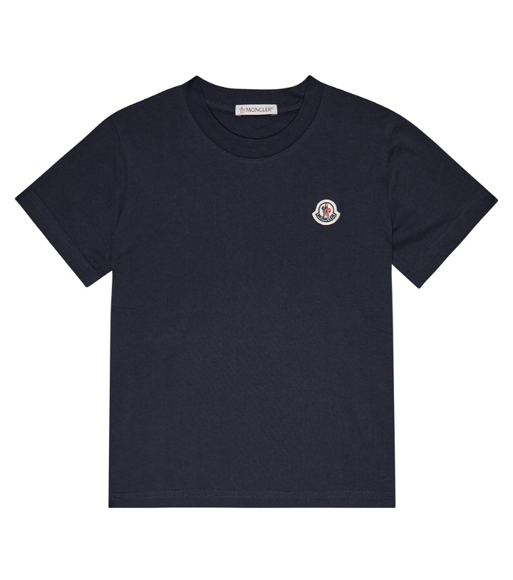 Photo: Moncler Enfant - Logo cotton jersey T-shirt