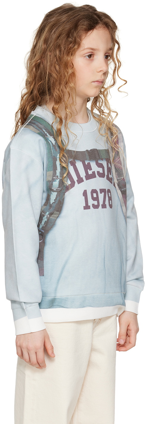 Diesel Kids Blue Saffy Over Sweatshirt