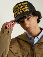 KAPITAL - Printed Scuba and Mesh Trucker Cap