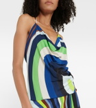 Pucci Printed cowl neck camisole