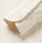 Barena - Slim-Fit Herringbone Cotton Shirt - Ecru