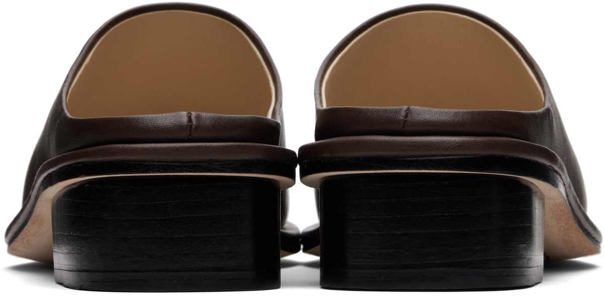 Lauren Manoogian Brown Square Mule Loafers