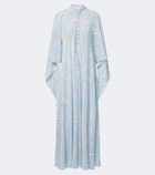 Pucci Labirinto silk crêpe de chine kaftan