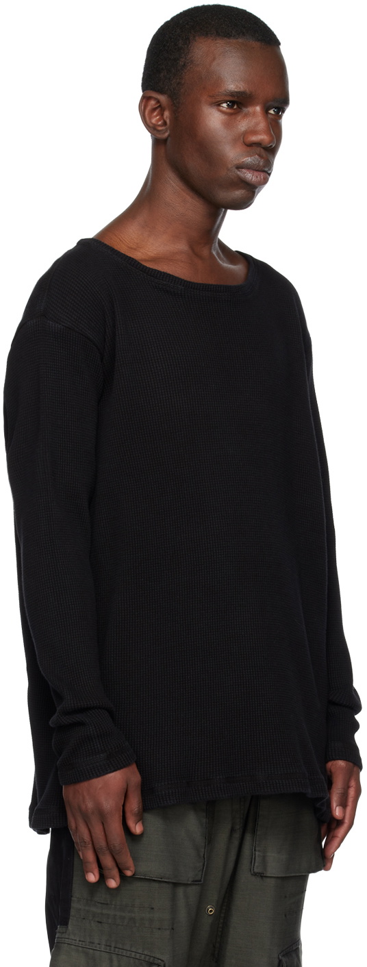 Greg Lauren Black Crewneck Sweatshirt