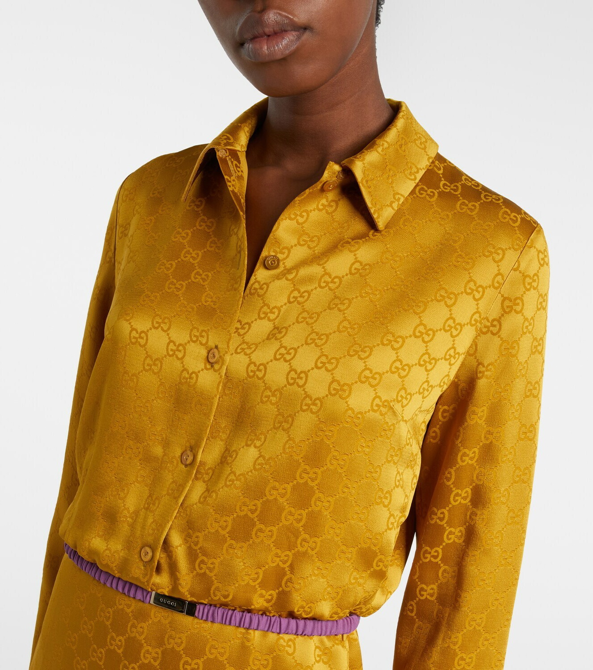 Gucci GG jacquard shirt dress