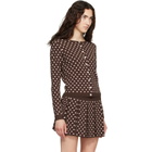 Sandy Liang Brown Fable Cardigan