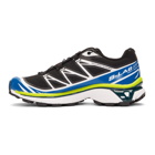 Salomon Black and Blue S-Lab XT-6 Softground Sneakers