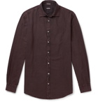 Massimo Alba - Genova Flannel Shirt - Burgundy