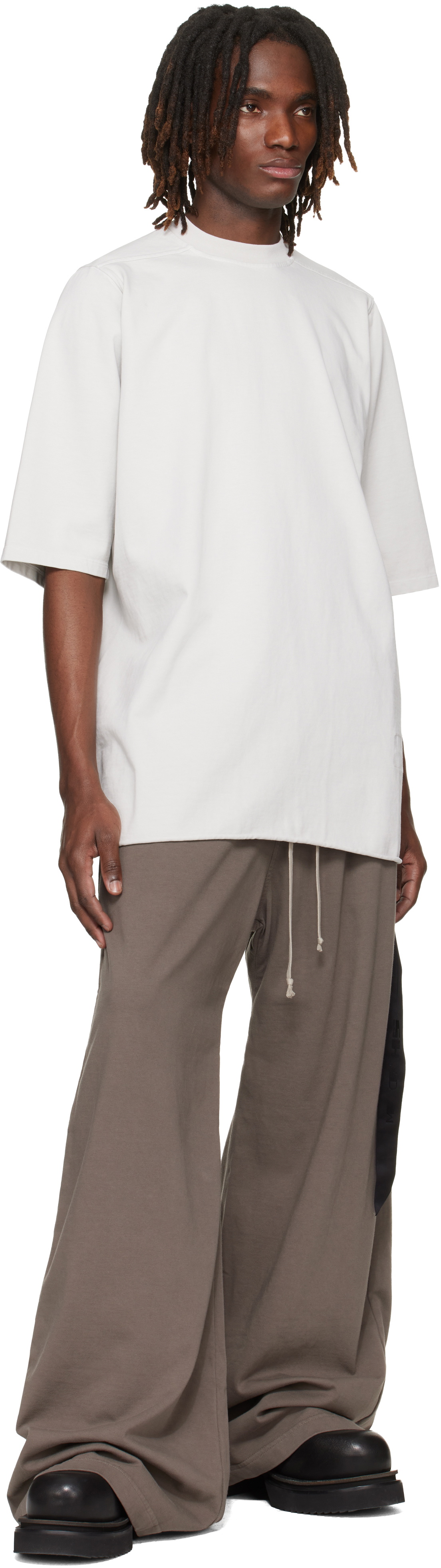 Rick Owens DRKSHDW Gray Temple Geth Belas Sweatpants