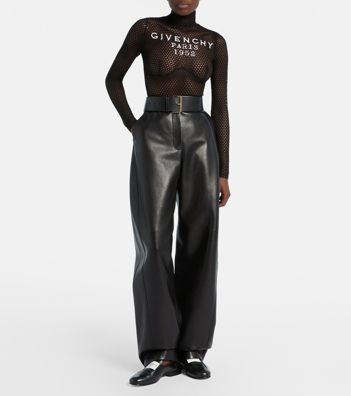 Givenchy Logo mesh bodysuit