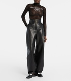 Givenchy Logo mesh bodysuit