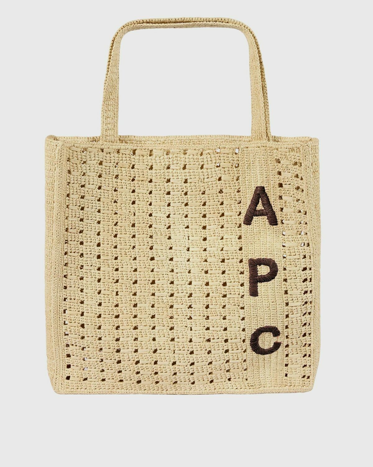 A.P.C. JUNE TOTE BAG Brown Mens Tote & Shopping Bag