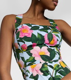 Oscar de la Renta Floral cotton-blend jumpsuit