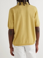 Agnona - Cashmere and Cotton-Blend Polo Shirt - Yellow