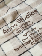 Acne Studios - Logo-Print Checked Wool Scarf