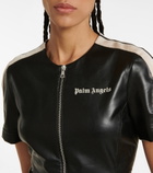 Palm Angels - Faux leather minidress