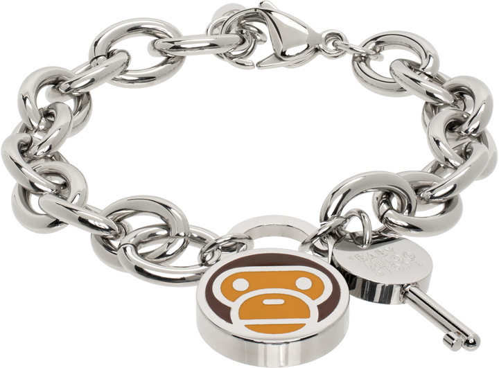 Photo: BAPE Silver On-The-Go Bracelet