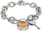BAPE Silver On-The-Go Bracelet