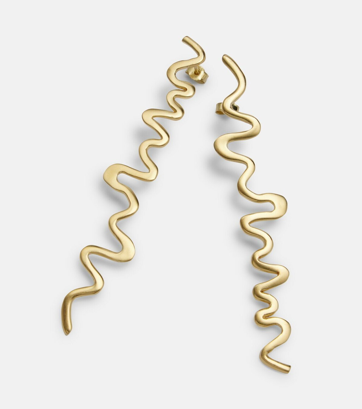 Ysso Shore 24kt gold-plated drop earrings