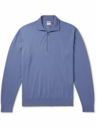 Massimo Alba - Danny Cashmere Half-Zip Sweater - Blue