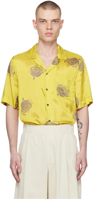 Photo: Dries Van Noten Yellow Printed Shirt