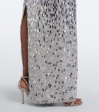 Jenny Packham Lucille sequined strapless gown