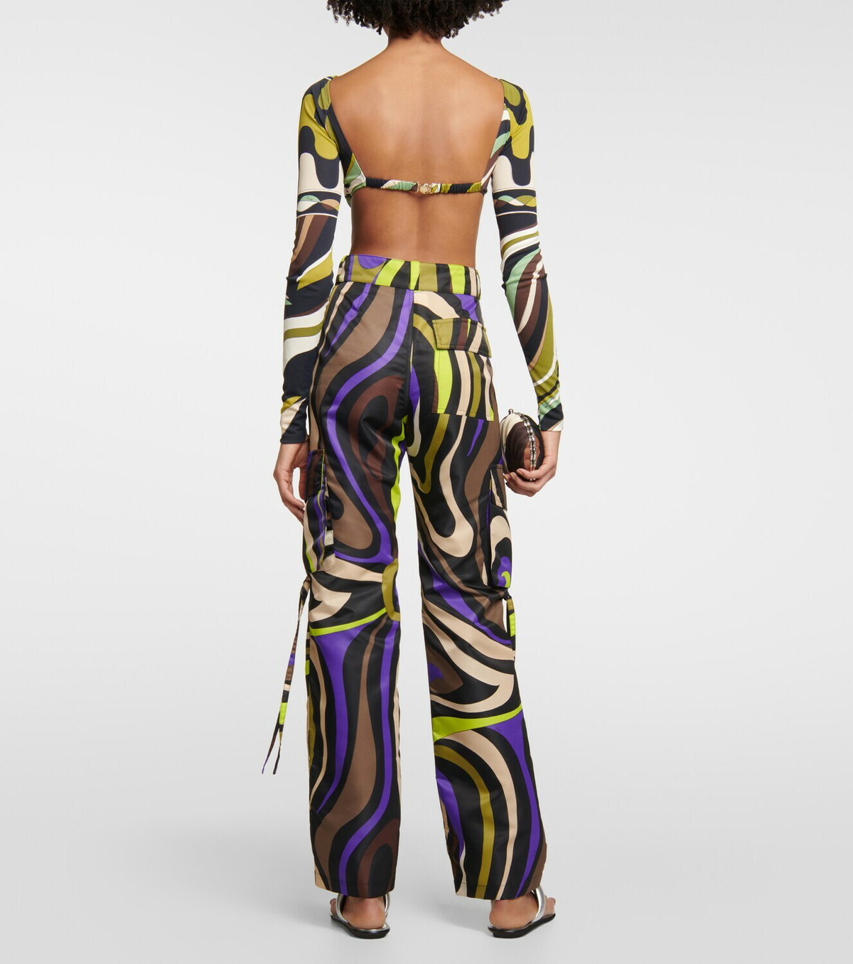 Pucci - Printed cropped shirt