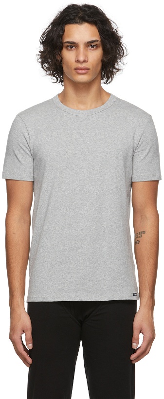 Photo: TOM FORD Grey Jersey T-Shirt