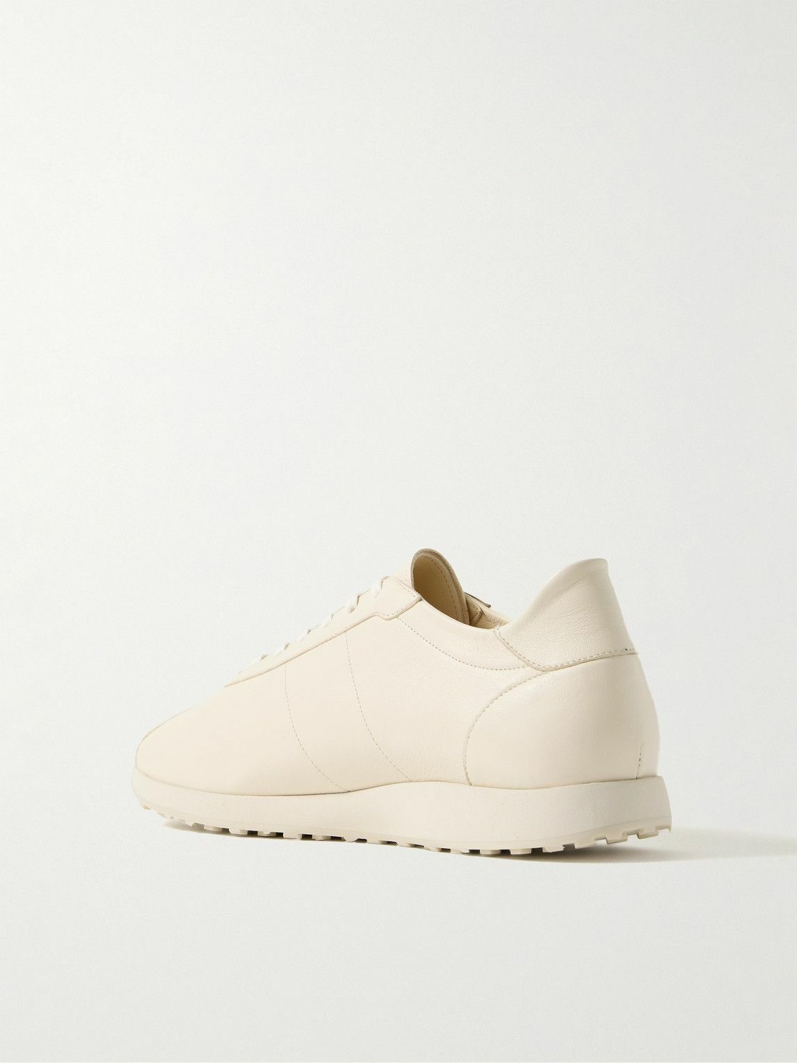 The Row - Mica Leather Sneakers - Neutrals