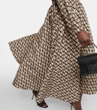 Valentino Toile Iconographe silk midi skirt