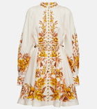 Zimmermann Vacay printed linen minidress