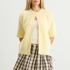 Samsøe Samsøe Women's Saanouria Short Sleeve Cardigan in Flan