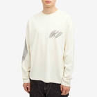Honor the Gift Men's Long Sleeve Music Collage T-Shirt in Cream
