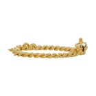 Dolce and Gabbana Gold Crown Chain Bracelet