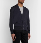 TOM FORD - Slim-Fit Wool Cardigan - Blue